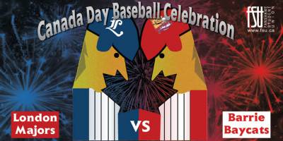 Canada Day Baseball Game and Fireworks