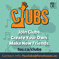 FSU Clubs. Join Clubs. Create your own. Make new friends. fsu.ca/clubs