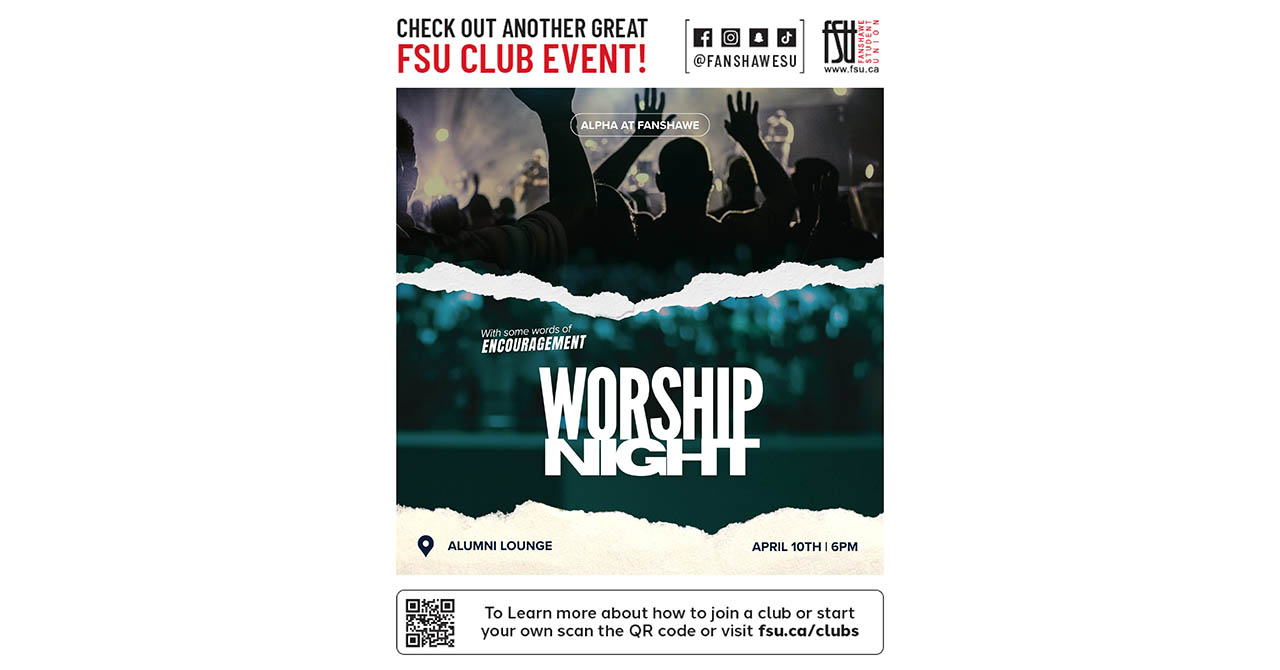 Silhouetted crowd raising hands in worship at FSU Worship Night event in Alumni Lounge on April 10 at 6 p.m.