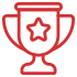 Illustration of a trophy with s star on it