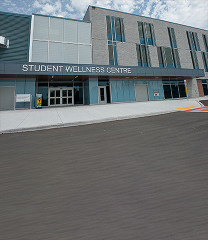 The exterior of the Student Wellness Centre at Fanshawe College.