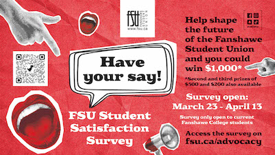 Text states Fanshawe Student Union (FSU) Statement