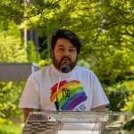 Progess Pride Flag Raising photos