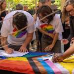 Progess Pride Flag Raising photos