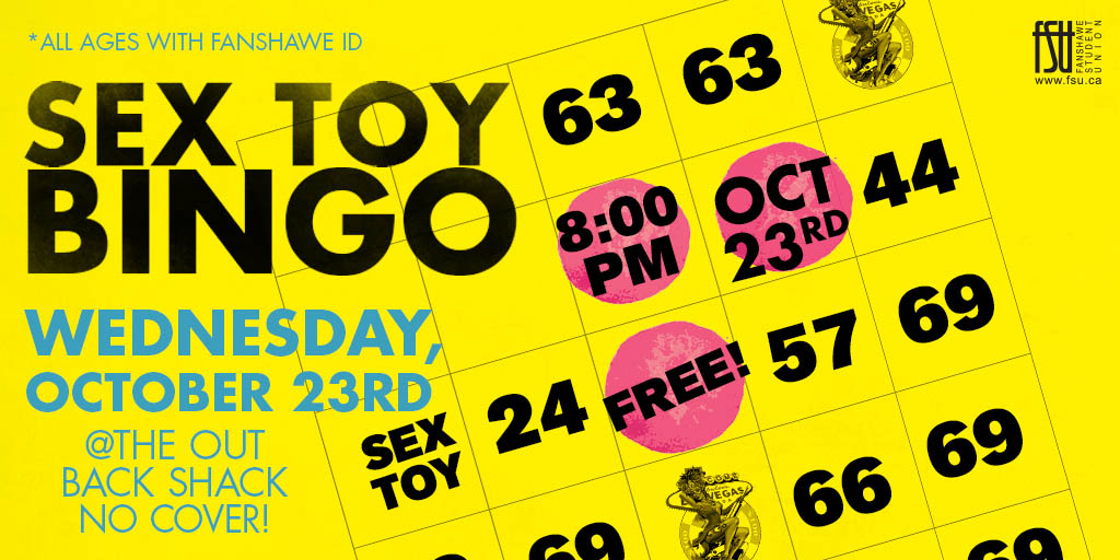 Sex Toy Bingo | Fanshawe Student Union Sex Toy Bingo | Fanshawe Student Union