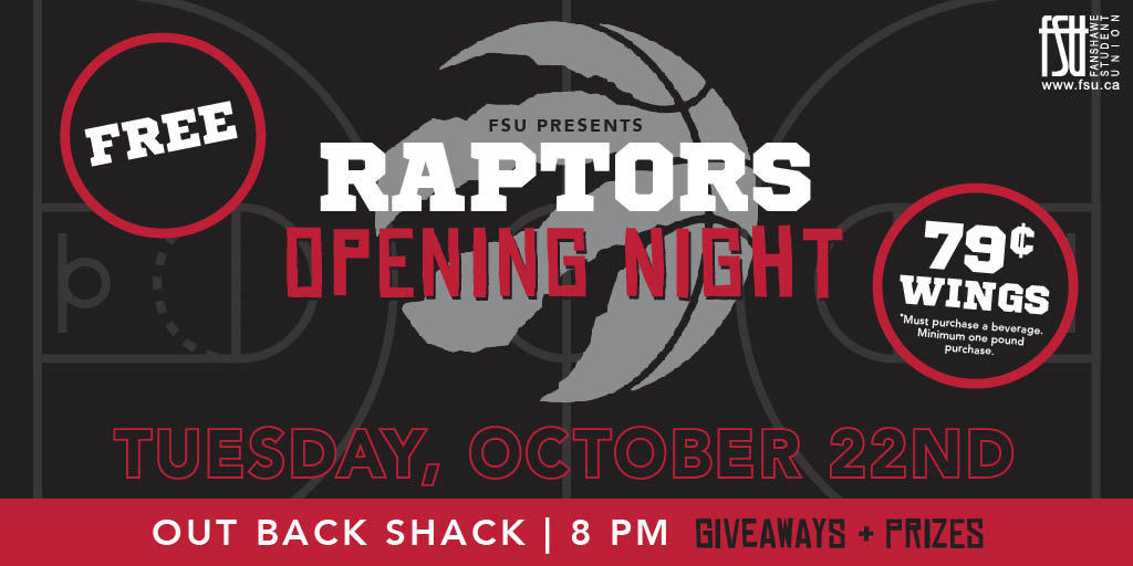 Raptors Opening Night and Special Wing Night