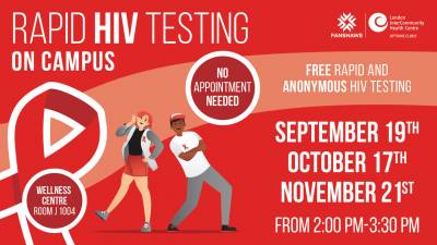 Rapid HIV testing on campusMonday, November 21st, 2022