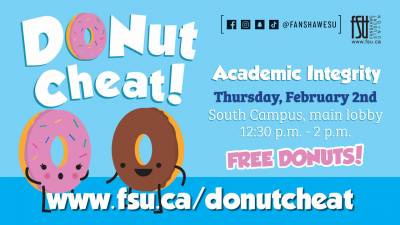 Donut Cheat! (South campus)Thursday, February 2nd, 2023