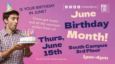 June Birthdays Celebration (South campus)Thursday, June 15th, 2023
