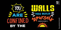 You are confined by the walls you build yourself - Andrew Murphy